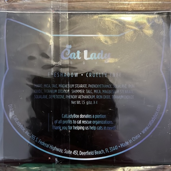 Cat Gift Lot Coffee Mug Oven Mitt Tweezers Eyeshadow NEW - Picture 5 of 6